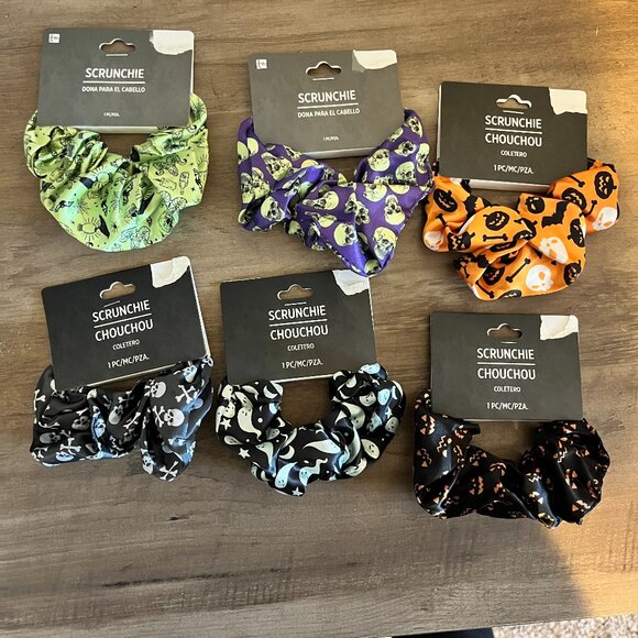 NEW Halloween Scrunchies NWT - Picture 1 of 8